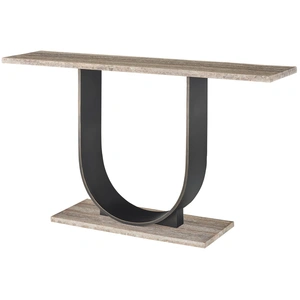 Universal Furniture Equilibrium Stone/Metal/Marble Console Table, Gray