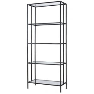 Universal Furniture Industrial Etagere Steel/Glass Shelf, Oil Rubbed Bronze