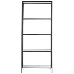 Universal Furniture Industrial Etagere Steel/Glass Shelf, Oil Rubbed Bronze