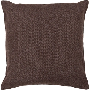 Chandra CUS28002 Wool Handmade Cushion, Brown