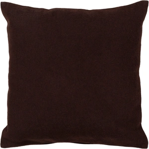 Chandra CUS28003 Wool Handmade Cushion, Brown
