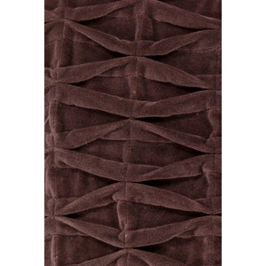 Chandra CUS28005 Cotton/Velvet Handmade Cushion, Brown