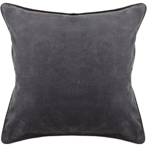 Chandra CUS28006 Cotton/Velvet Handmade Cushion, Grey