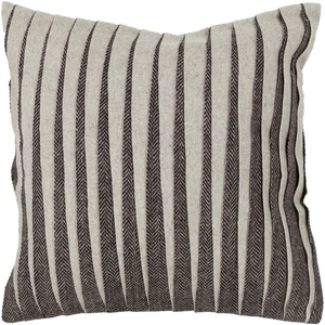 Chandra CUS28009 Wool Handmade Cushion, Grey