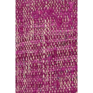 Chandra CUS28011 Silk Textured Handmade Cushion, Magenta/Natural