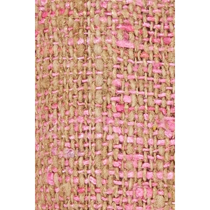 Chandra CUS28013 Silk Textured Handmade Cushion, Pink/Natural