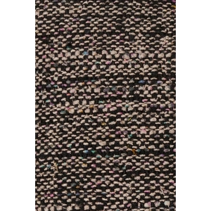 Chandra CUS28014 Silk Textured Handmade Cushion, Black/Natural