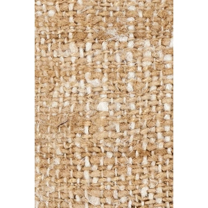 Chandra CUS28017 Silk Textured Handmade Cushion, White/Natural
