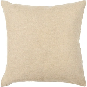 Chandra CUS28020 Wool Handmade Cushion, Beige