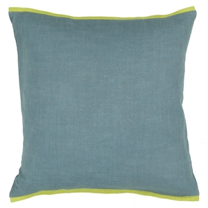 Chandra CUS28022 Cotton Handmade Cushion, Blue/Green