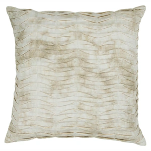 Chandra CUS28026 Cotton Handmade Cushion, Light Brown