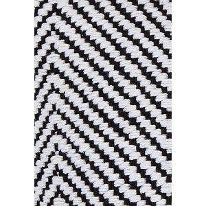 Chandra CUS28032 Cotton Handmade Cushion, White/Black