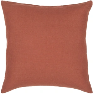 Chandra CUS28039 Linen Handmade Cushion, Rust