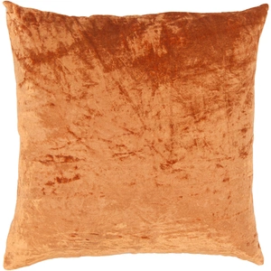 Chandra CUS28048 Cotton/Linen/Viscose Handmade Cushion, Copper