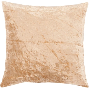 Chandra CUS28050 Cotton/Linen/Viscose Handmade Cushion, Beige