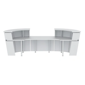 NARBUTAS Tera 132-inch U-Shape Reception Desk w/Countertop