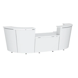 NARBUTAS Tera 132-inch U-Shape Reception Desk w/Countertop