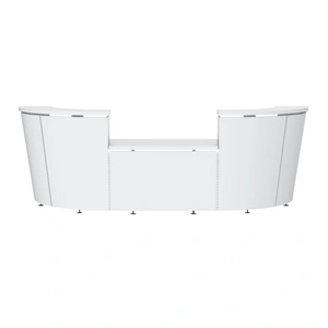 NARBUTAS Tera 132-inch U-Shape Reception Desk w/Countertop