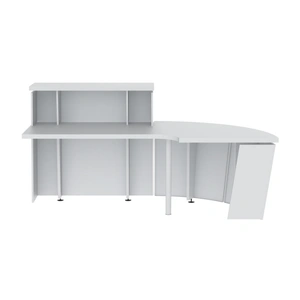 NARBUTAS Tera 88.5-inch Straight Reception Desk w/Left Countertop