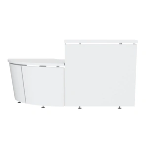 NARBUTAS Tera 88.5-inch Straight Reception Desk w/Left Countertop