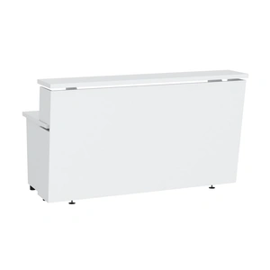 NARBUTAS Tera 68.9-inch Straight Reception Desk w/2 Pedestals