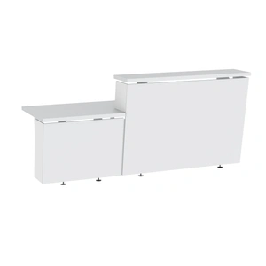 NARBUTAS Tera Straight Customizable Reception Desk w/Metal Legs