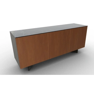 Calligaris Universal Ceramic/Wood/Glass Customizable Sideboard w/3 Doors & Metal Base