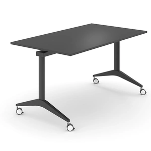 NARBUTAS Flip-Top 55.1-inch Conference Table w/Metal Frame