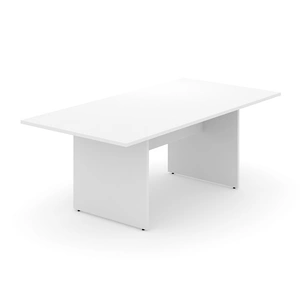 NARBUTAS Optima Rectangular 6-Person Meeting Table w/Modesty Panel