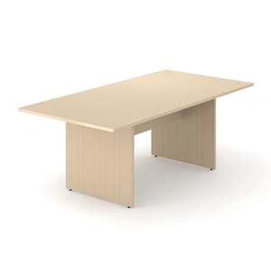 NARBUTAS Optima Rectangular 6-Person Meeting Table w/Modesty Panel