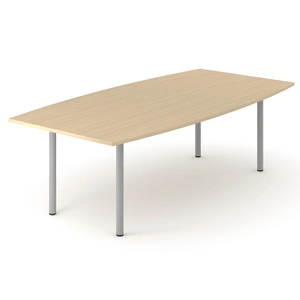 NARBUTAS Optima Meeting Melamine Table w/Metal Frame for 8 Persons