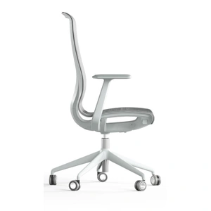 NARBUTAS D-Chair Task Office Chair w/Grey Frame & Base