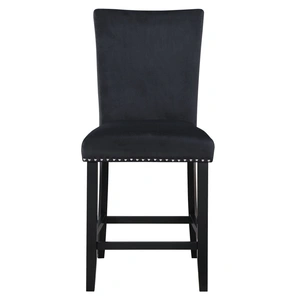 Global Furniture USA D04 Faux Marble Square Bar Dining Set with D04 Barstools in Black