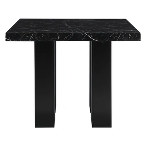 Global Furniture USA D04 Faux Marble Square Bar Table in Black