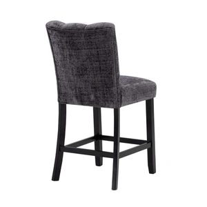 Global Furniture USA D06 Fabric Barstool in Dark Grey