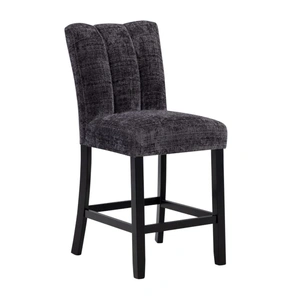 Global Furniture USA D06 Fabric Barstool in Dark Grey