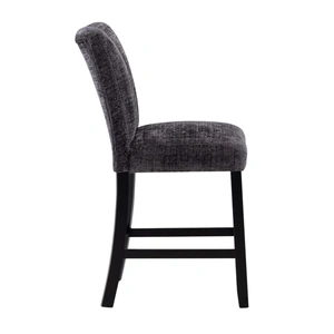 Global Furniture USA D06 Fabric Barstool in Dark Grey