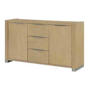 Global Furniture USA D1248 3-Drawer Buffet with 2 Doors in Natural