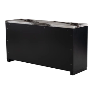 Global Furniture USA D12 4-Drawer Buffet with 2 Doors in Black