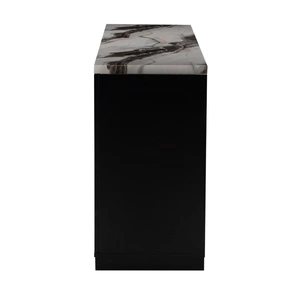 Global Furniture USA D12 4-Drawer Buffet with 2 Doors in Black