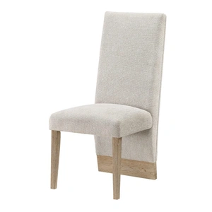 Global Furniture USA D12 Fabric Dining Side Chair in Beige/Natural