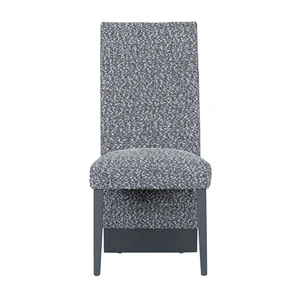 Global Furniture USA D12 Fabric Dining Side Chair in Grey/White