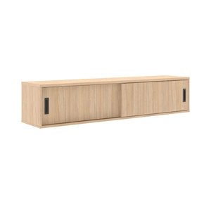 NARBUTAS Round 47.2-inch Melamine Workstation Single Desk for 1 Person w/Storage Cabinets