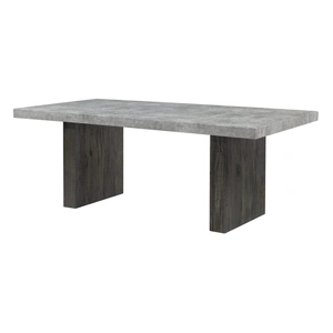 Global Furniture USA D2410 Faux Marble Rectangular Dining Room Set with D86 Chairs in Grey