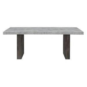 Global Furniture USA D2410 Faux Marble Rectangular Dining Table in Grey