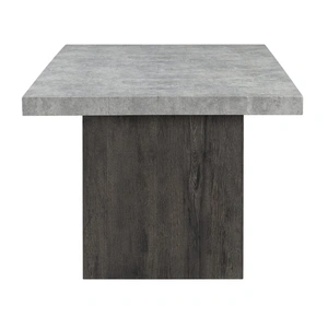 Global Furniture USA D2410 Faux Marble Rectangular Dining Table in Grey