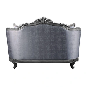ACME Ariadne Fabric Tufted Loveseat w/Pillows in Gray