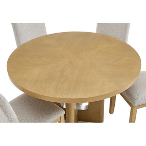 Global Furniture USA D3124 Wood Veneer Round Dining Table in Natural