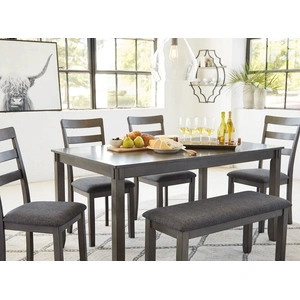 Ashley Furniture Ashley SM Bridson 6-Piece Fabric/Wood Dining Room Set