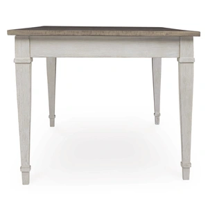 Ashley Furniture Skempton Rectangular Wood Dining Table with Storage | Ashley, White/Light Brown